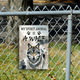 thumbnail image 4 of My Spirit Animal Is A Wolf_ 12x8 Inch Metal Tin Sign - Rustic Wolf Art with Paw Prints, Durable & Fade-Resistant Wall Decor for Home, Kitchen, Bar, for Man Cave, Garage, or Garden, Wolf Decor, 4 of 4
