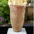 thumbnail image 7 of Distressed Cement Plant Pot Tall, 7 of 7
