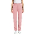 thumbnail image 2 of Meichang Scrub Pants for Women Elastic Waist Solid Mid Rise Tapered Leg Work Pants with Pockets Soft Sretch Nurse Scrub Bottoms, 2 of 5