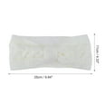 thumbnail image 4 of Unique Bargains 1 Pce Bandeau Confortable Tricoté Blanc, 4 of 6