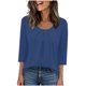 thumbnail image 1 of Camiseta de Manga 3/4 Impresa de Moda Casual de Ajuste Suelto de la Mujer de Verano Cómoda Primavera Y Verano, 1 of 6