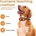thumbnail image 4 of Collar de entrenamiento para perros, collar de nailon recargable, antiladridos, con vibración, dispositivo antiladridos automático con sonido para perros pequeños, medianos y grandes, 2 unidades, 4 of 5
