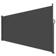 thumbnail image 1 of Outsunny Auvent Latéral Rétractable, Écran d'Intimité Extérieur, Gris Foncé, 1 of 10