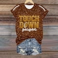 thumbnail image 4 of Graphic Tees for Women's T-Shirts T Womens Casual Fashion Printed Crew Neck Short Sleeve Pullover T Shirt Brown S, 4 of 4