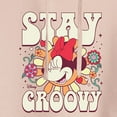 thumbnail image 3 of Disney - Mickey & Friends - Minnie Mouse - Stay Groovy - Juniors Cropped Pullover Hoodie, 3 of 5