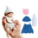 thumbnail image 2 of Muñecas Reborn Baby Dolls, 6 Pulgadas Mini Muñeca Realista Recién Nacida con Pelo Rizado E Guaber Guaber, 2 of 2