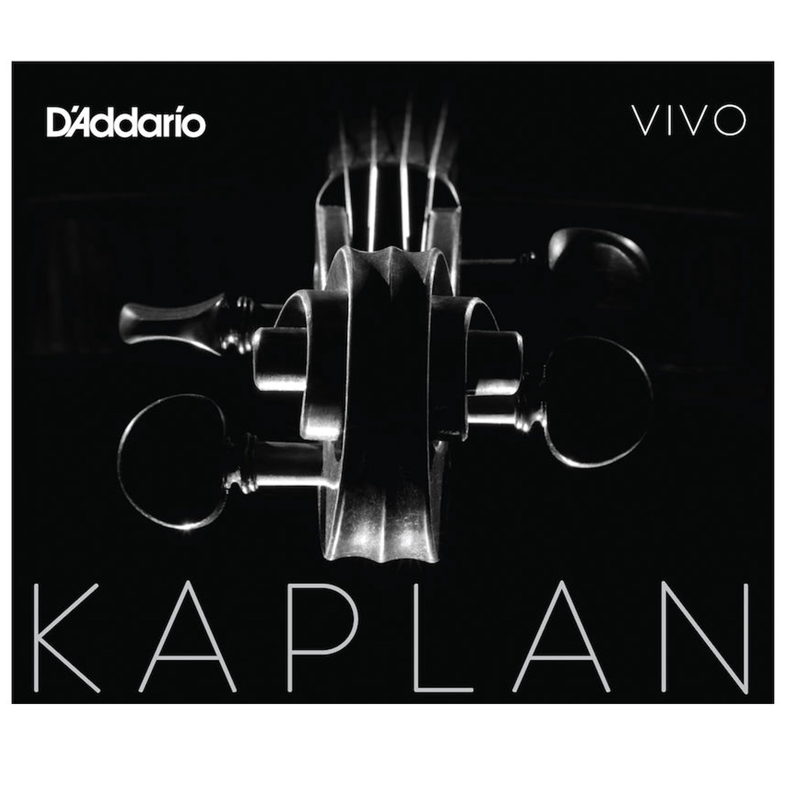 D'Addario Kaplan Vivo Violin D String, 1/2 Scale, Medium Tension