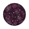 thumbnail image 2 of Gaeub Snowflakes and Hearts 14-17in Tire Cover, Spare Tire Cover, for Camper Caravan, Trailer, Car, Truck, SUV, Jeep - 14 inch, 2 of 9