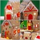 thumbnail image 2 of Galletas de cartón para manualidades navideñas, casitas de Navidad, regalos para fiestas navideñas, juego, 2 of 7