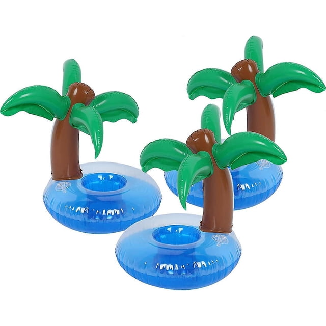 Portavasos inflable para piscina, paquete de 3, portavasos para fiestas de verano en la piscina, variedad de formas a elegir