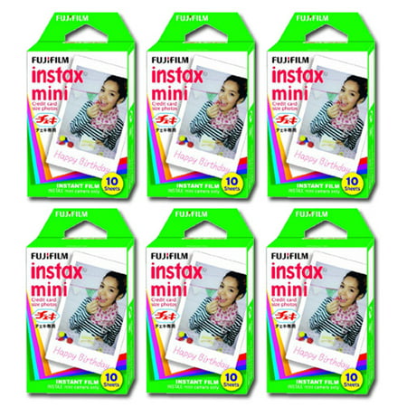 Fuji Instax Instant Film 10 Sheets x 6 packs 60 Sheets (In Non-retail