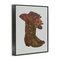 thumbnail image 4 of Stupell Industries Paisley Cowboy Boots Botanical & Floral Painting Black Framed Art Print Wall Art, 16 x 20, 4 of 10