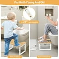 thumbnail image 3 of Bamboo Toilet Stool Poop Stool Foldable es Adjustable Heights Potty Stool for Adults Kids Portable Pooping Foot Stool for Bathroom RV Sturdy Squat Stools Potty lbs Capabi, 3 of 7