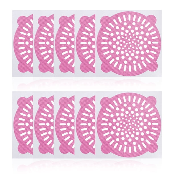 Colector de pelo Monstrate 10 Uds. para drenaje de suelo color rosado