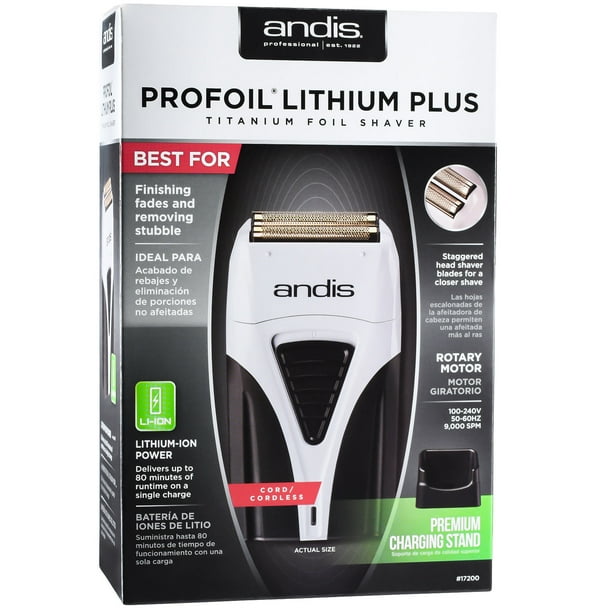 Andis Cordless Profoil Lithium Plus Titanium Foil Shaver
