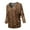 STU003_LEOPARD, variant on SSOULM Women's 3/4 Sleeve V-Neck Draped Dolman Top (S-3XL)