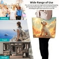 thumbnail image 4 of Yiaed Sunshine Golden Cloud Dog Print Handbag for Women Tote Purse Shoulder Bag Large Fashion Hobo Purse Handbag Shopping Tote, 4 of 5