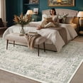 thumbnail image 3 of BERTHMEER 4'x6' Washable Green Area Rugs for Bathroom Bedroom Entryway Kitchen Rugs Non Slip Vintage Traditional Dorm Office Oriental Carpets, 3 of 4