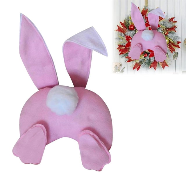 Easter Bunny Butt Wreath Kit Bunny Butt Easter Wreath Easter Decorations Attachment Easter Door Spring Door Hanging Welcome Sign Wreath For Farmhouse Spring Festivals