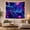 Astronaut Gaming, variant on Space Cat with Drone on Lunar Landscape, Whimsical Celestial for Kids, Fantasy Planet Wall Art, Birthday Gift, Tapestry Wall Hanging for Bedroom and Living Room