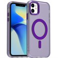 thumbnail image 6 of Candy Color Translucent Phone Case for iPhone 11, Compatible with MagSafe - Ultra Slim Lightweight Shockproof Protective Anti-Yellow Phone Cover Designed for iPhone 11, Purple, 6 of 6