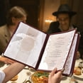 thumbnail image 3 of WeChef 20 pack 8.5"x11" Restaurant Menu Book Covers 4 Page 8 View Book Style for Cafe Hotel Bar Burgundy, 3 of 11