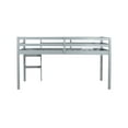 thumbnail image 6 of Euroco Wood Twin Size Loft Bed with Ladder for Kids, Gray, 6 of 12