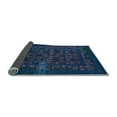 thumbnail image 2 of Ahgly Company Indoor Round Abstract Light Blue Modern Area Rugs, 7' Round, 2 of 4