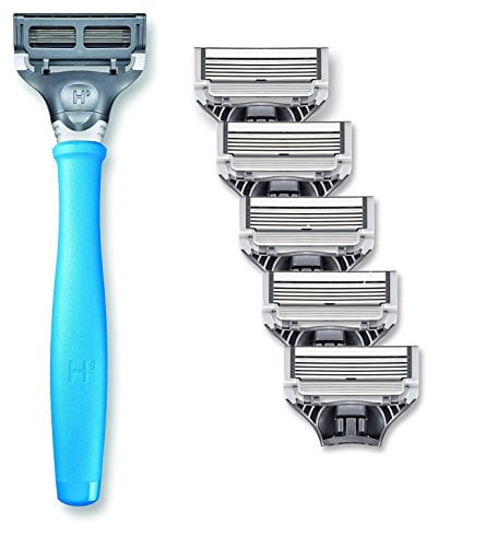 Harry's Men's Razor Set with 6 Razor Blades, Surf Blue (Sky Blue ...