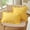Yellow, variant on 2 Pack Yellow Ruffle Gingham Throw Pillow Covers, 100% Washed Cotton Checkered Farmhouse Decorative Pillow Shams for Bed/Sofa - 18''x18''