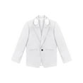 thumbnail image 3 of iiniim Kids Boys Long Sleeve Blazer Coat One-Button Gentleman Suit Formal Jacket Outerwear for Evening Party White 8, 3 of 7