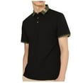 thumbnail image 3 of Yiliang Mens Trendy flexible EcoSmart Polo Shirt Moisture Wricking Top for Gym or Office, 3 of 6