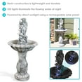 thumbnail image 3 of Sunnydaze Fairy Flower Traditional White Resin and Fiberglass Solar Water Fountain with Battery, 3 of 10