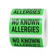 thumbnail image 2 of No Known Allergies Medical Warning Light Green Labels | 1 x 2 inch Rectangle - 500 Pack | InStockLabels.com, 2 of 3