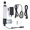 Silver and Black US Plug Edition, variant on Heavy Duty 4000N Electric Linear Actuator with 150mm Stroke, 24V DC Motor Retractable Lift Rod and 5-Pin Control Switch Assembly - Durable Aluminum Construction (5.9 inches / 150 mm)