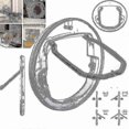 thumbnail image 1 of Pet Door Transparent For Cats Small Dogs Round Cat Flap With Door Liner Kit For Sliding Glass Door, 1 of 4