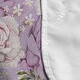 thumbnail image 4 of Floral Microwave Oven Cover, Romantic Rose Bouquets Fragrance of Love Petals Beauty Flourish Motif, Water Resistant Organizer with Pockets for Kitchen, 36" x 12", Pale Purple Green Beige, by Ambesonne, 4 of 4