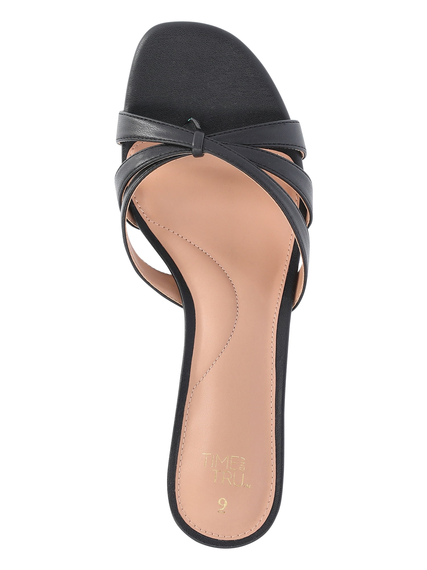 Time and Tru Women's Kitten Heel Mule Sandals
