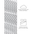 thumbnail image 5 of 4-Piece Gray Chevron Printed Bed Sheets Set for King Size Bedding by Comfort Canopy, 5 of 11