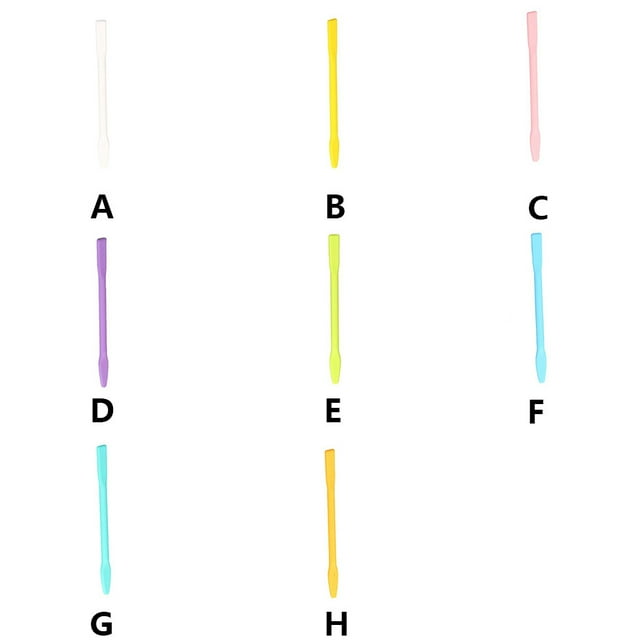 Face Mud Stirring Stick Cosmetics Make Tools Makeup Rods Solid Color Modulation Accessory Making Mixer DIY Silicone Mixing Rod Lake blue