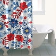 thumbnail image 4 of Pioneer Flower Floral Print Pattern Shower Curtain 36"x72" ,Bathroom Decorative Shower Curtains Set with 12 Hooks,Modern Waterproof Washable Shower Curtain, 4 of 6