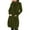Army Green, variant on Women's Oversized Sweatshirt Dress with Hood, Turtleneck Long Sleeve Tunic Tops Swing Dresses with Pockets