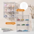 thumbnail image 4 of 3 TiersClear Storage Case, Dustproof Wall Display Box, Acrylic Cosmetic Skincare Organizer for Collectibles Skincare Action Figure, Wall-Mounted, Magnetic Door, 4 of 8