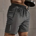 thumbnail image 6 of FRSASU Mens Athletic Shorts 5 Inch Quick Dry Gym Workout Shorts Men Lightweight Sports Running Shorts with Zipper Pockets Gray, 6 of 8