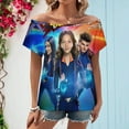 thumbnail image 2 of The Thundermans Undercover Women's T Shirt Short Sleeve Off Shoulder Tee Shirt Tops 3D Printing Summer Soft Comfortable T-Shirt, 2 of 7