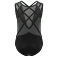 thumbnail image 3 of LiiYii Leotards for Girls Sparkly Ballet Dance Unitard Gymnastics Biketard Tumbling Outfit Activewear Black&Silver 10, 3 of 4