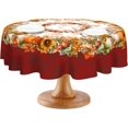 thumbnail image 1 of Fall Thanksgiving Rectangular Tablecloth x (xcm) Wipe Clean Pumpkin Table Cover for Family Gatherings Holiday Dinners Home Kitchen Decor, 1 of 7
