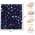 thumbnail image 5 of Space Adventure Astronaut Planet Rocket Spacecraft Throw Blanket Soft Lightweight Flannel Fleece Blanket for Baby Kids Youth Adult (Space, 50"x60"), 5 of 6