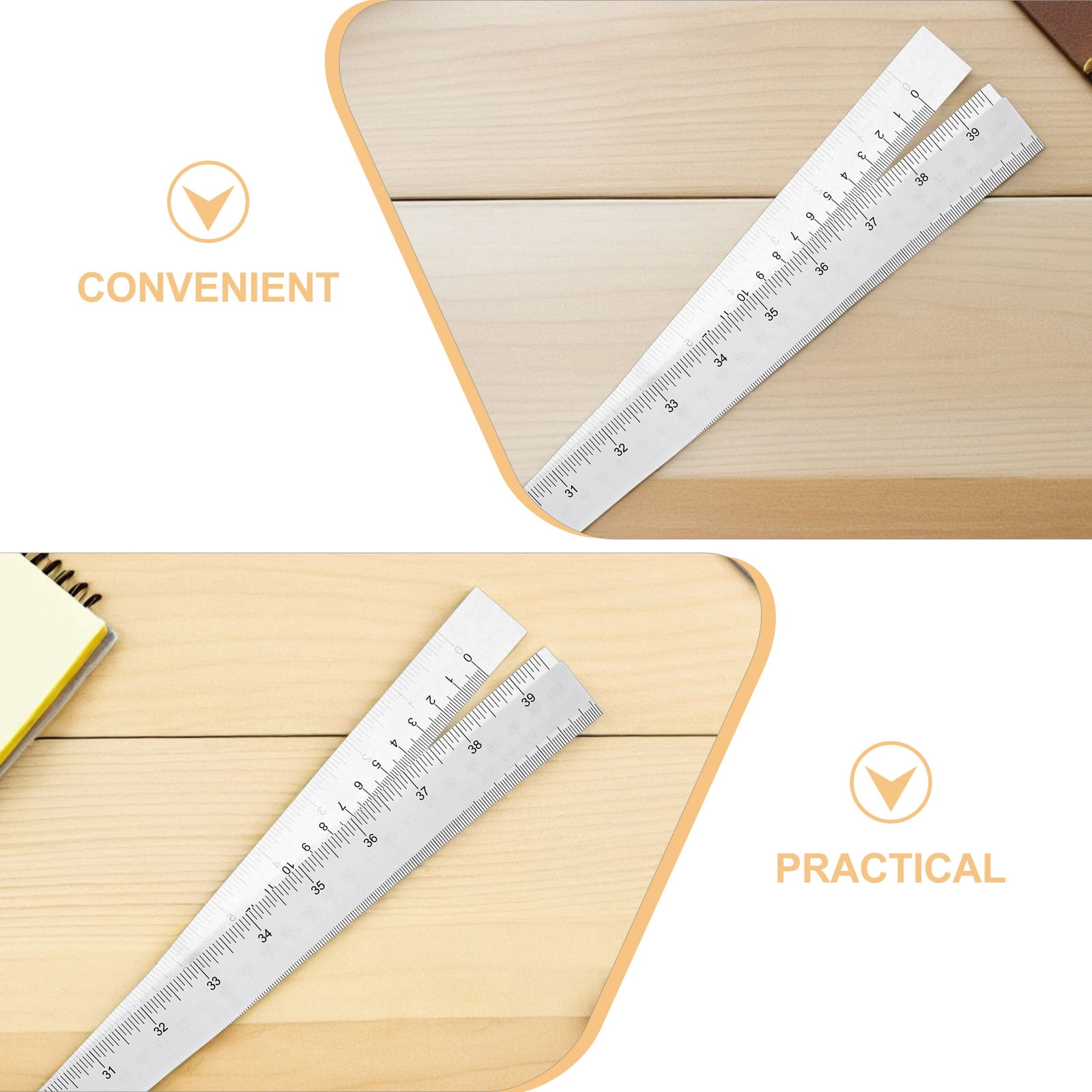 HONMEET 150Pcs Flexible Double Sided Paper Tape Measure White Roll for Body Measurement and Classroom Use