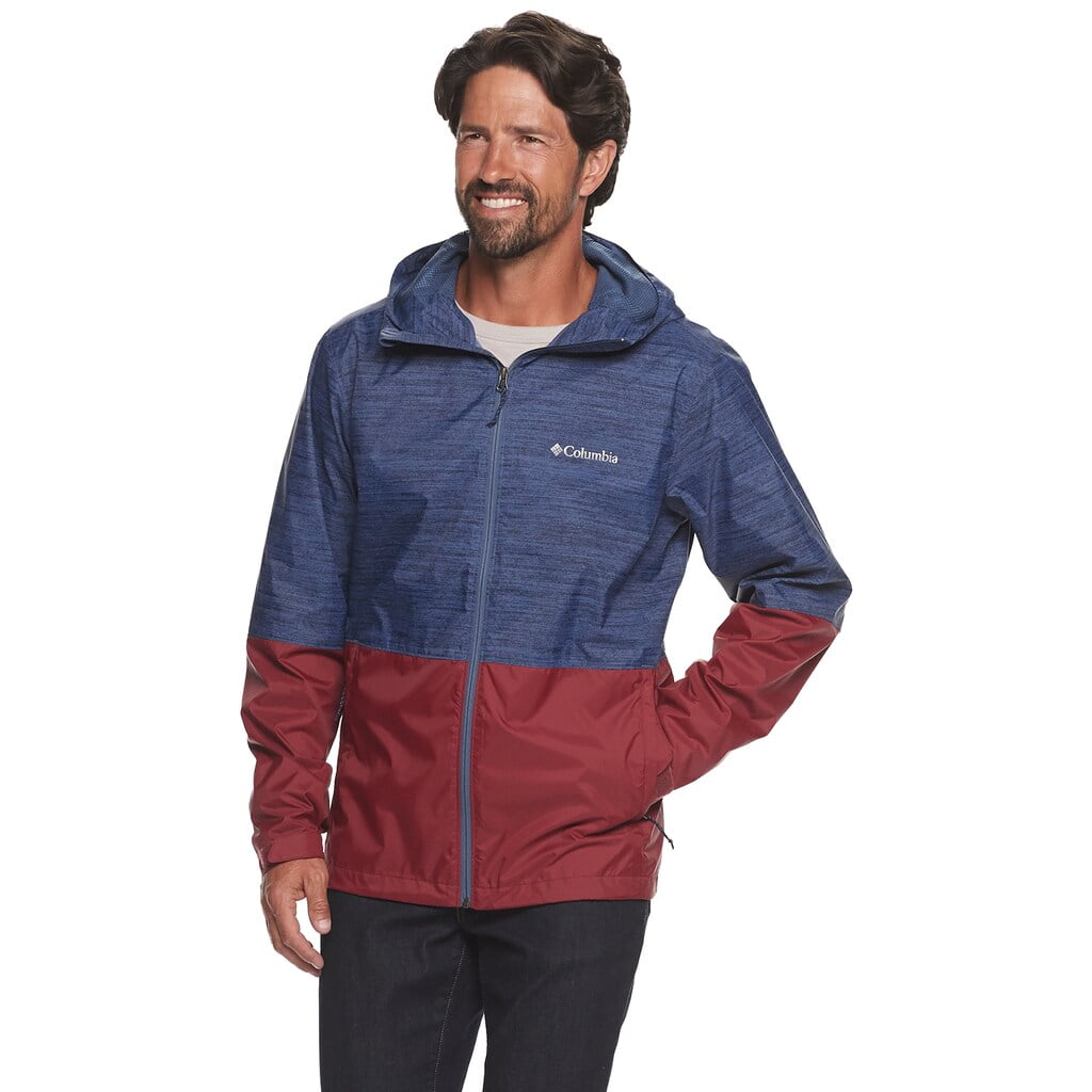 Columbia Men's Columbia Roan Mountain Colorblock Packable Rain Jacket
